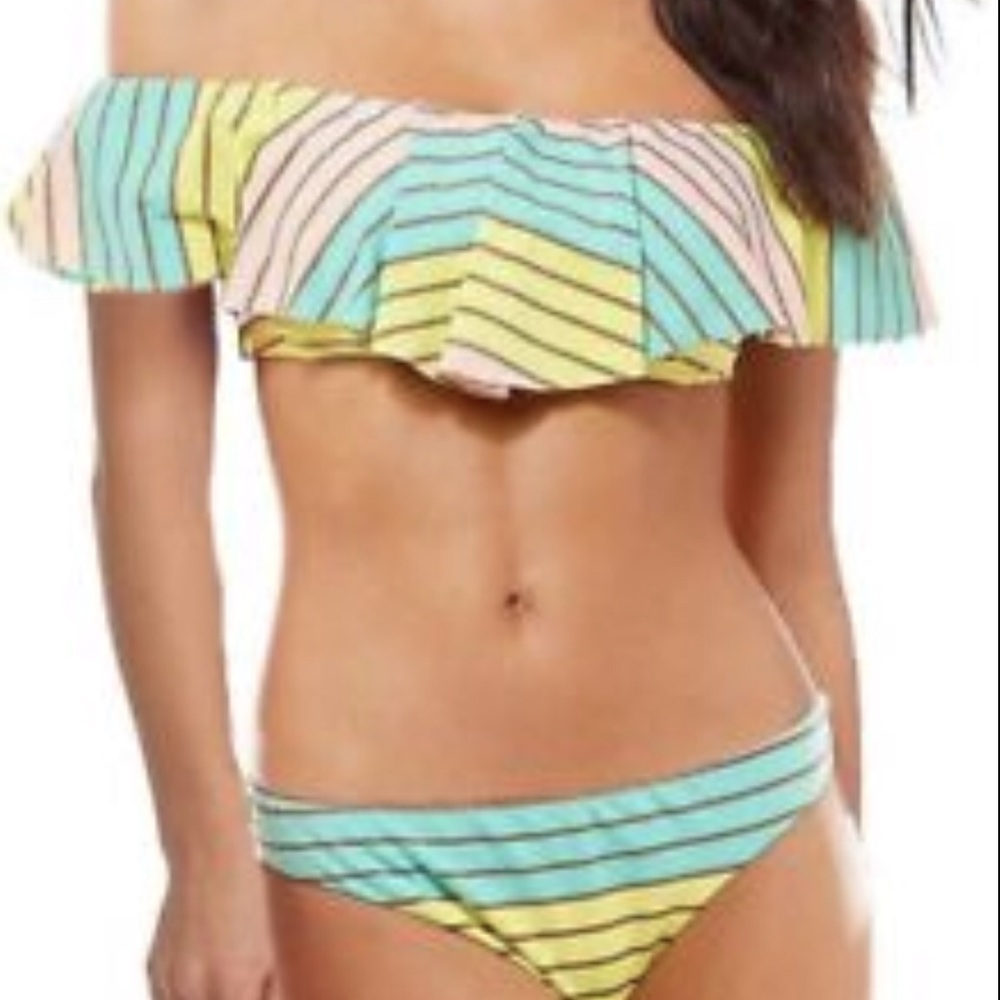 Trina Turk off shoulder bikini (Both Pieces) sz 12